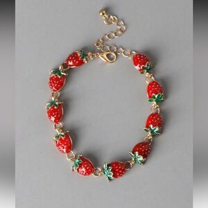 Strawberry Charm Bracelet S874